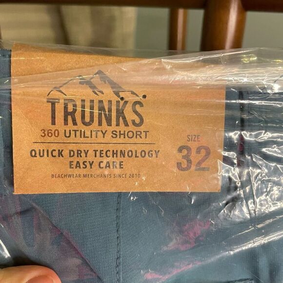 Nordstrom Trunks 360 Men's Utility Shorts Twilight Blue NEW Casual Preppy 32 - Picture 3 of 4